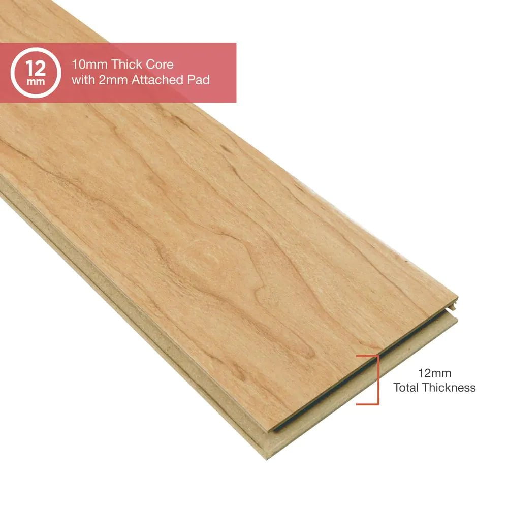 Outlast+ Northern Blonde Maple 12 Mm T X 5.2 In. W Waterproof Laminate Wood Flooring (13.7 Sqft/Case)