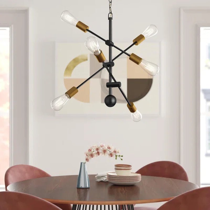 Signorelli 6 - Light Dimmable Sputnik Modern Linear Chandelier