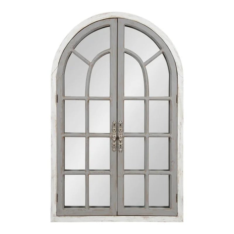 Mcclanahan Arch Solid Wood Wall Mirror