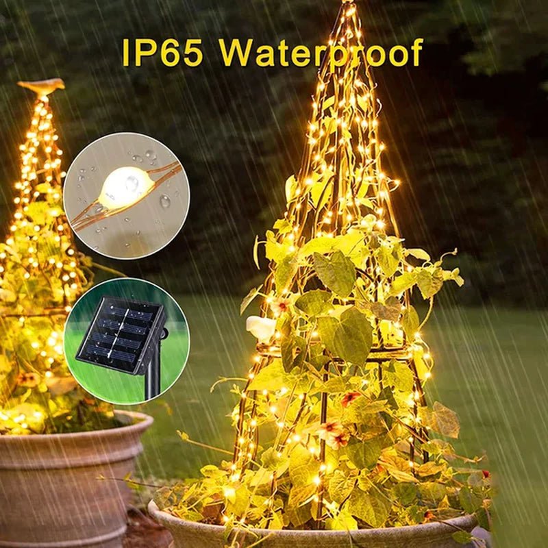 Bik 886.4'' Outdoor LED Solar Powered 200 - Bulb Fairy String Light