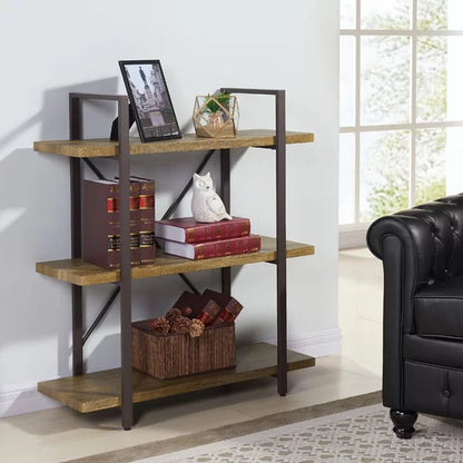 Cavallo 40'' H X 35.5'' W Iron Etagere Bookcase
