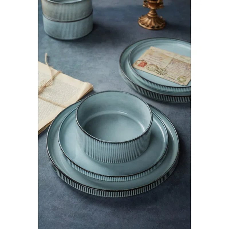 Paytan Stoneware Dinnerware Set - Service for 4