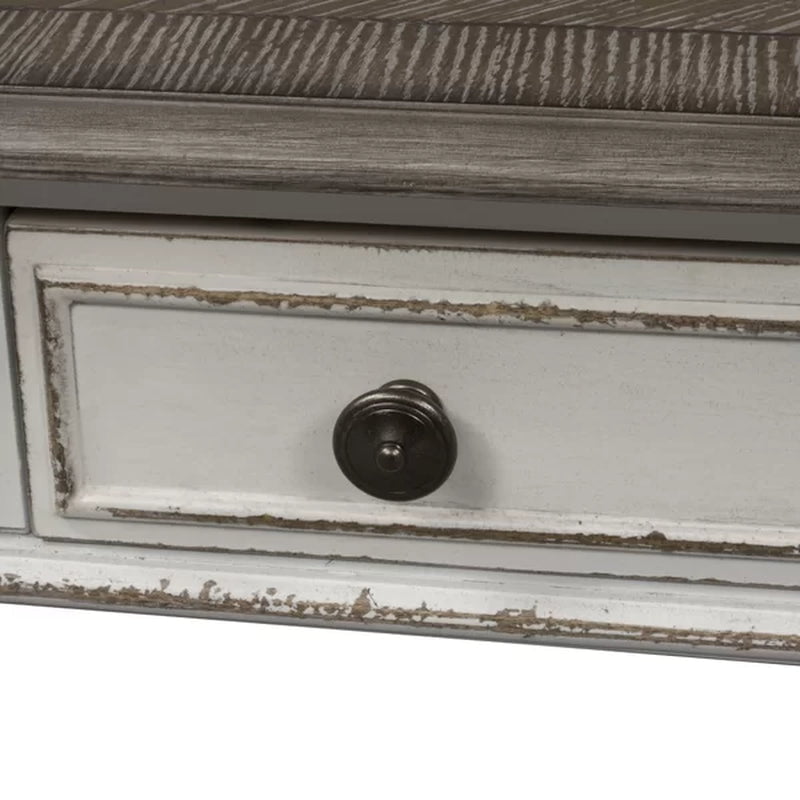 Branca 24'' Tall Solid Wood End Table with Storage