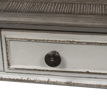 Branca 24'' Tall Solid Wood End Table with Storage