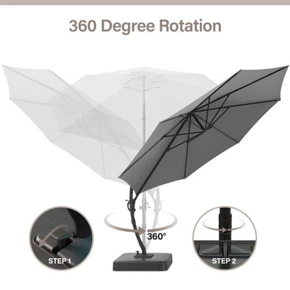 Ebonique 144'' Cantilever Umbrella