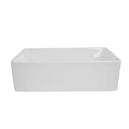 Edgware 33'' W Single Bowl Fireclay Farmhouse Kitchen Sink with 1 Faucet Hole