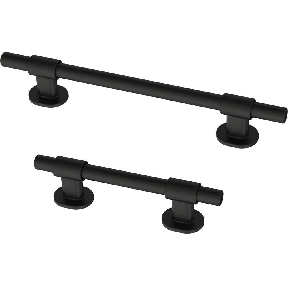 Francisco Adjusta-Pull(Tm) 1-3/8 - 6-5/16 In. (35-160 Mm) Matte Black Cabinet Drawer Pull (5-Pack)