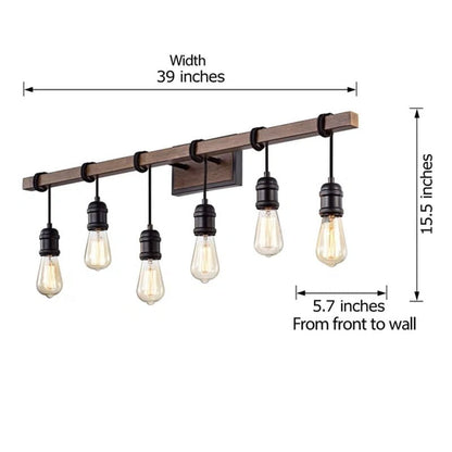 Gamaliel 6 - Light Dimmable Bath Bar