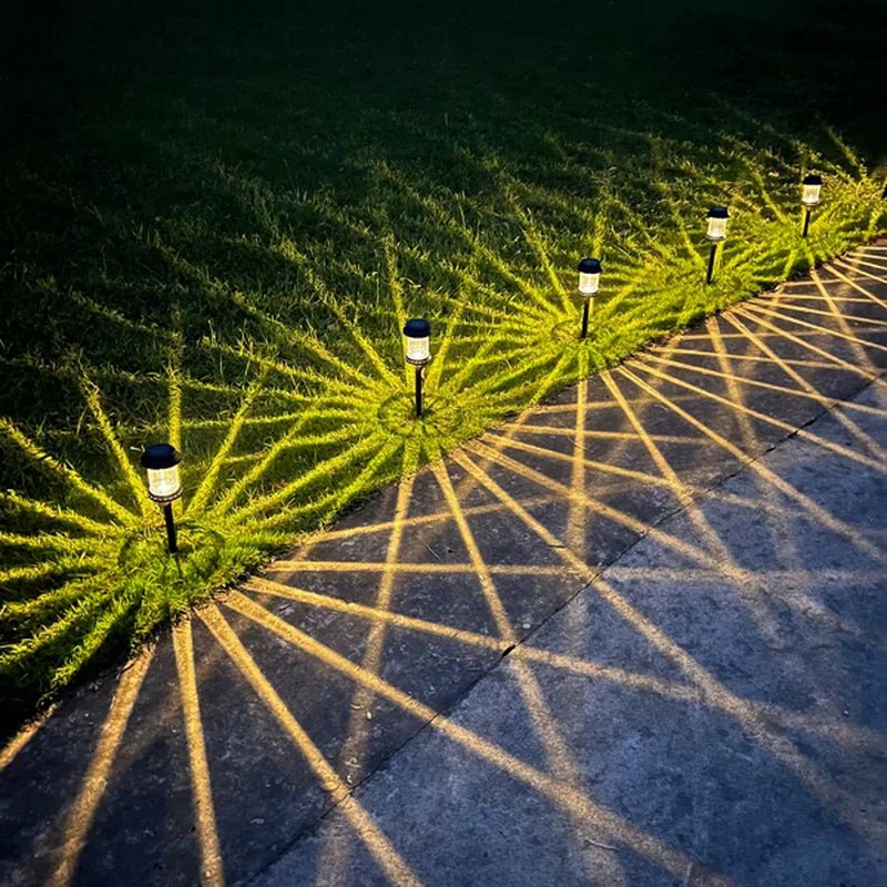 Solar Powered Integrated LED Garden Pathway Light Pack(Set of 6)