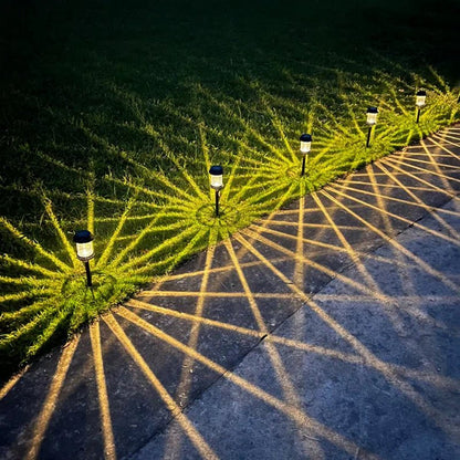 Solar Powered Integrated LED Garden Pathway Light Pack(Set of 6)