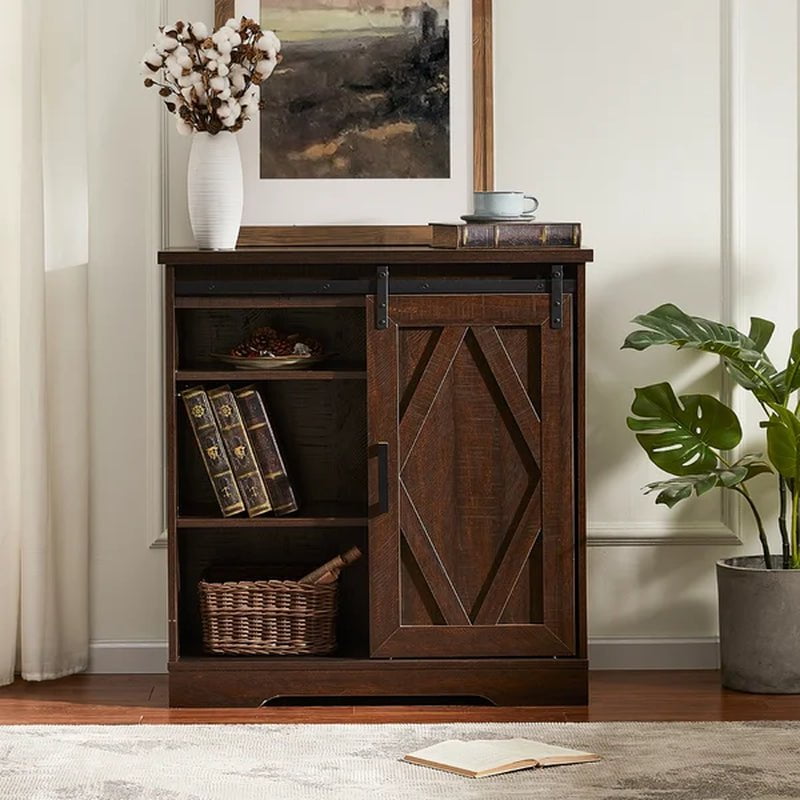 Rangel 35.03'' Tall 1 - Door Accent Cabinet