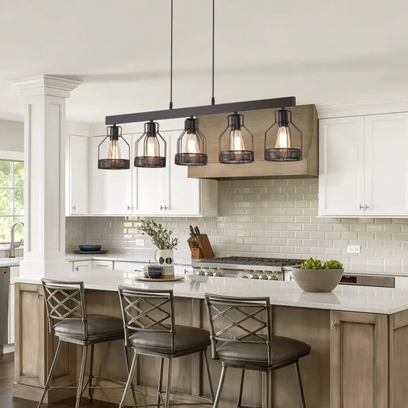 Motofumi 5 - Light Dimmable Kitchen Island Square / Rectangle Chandelier