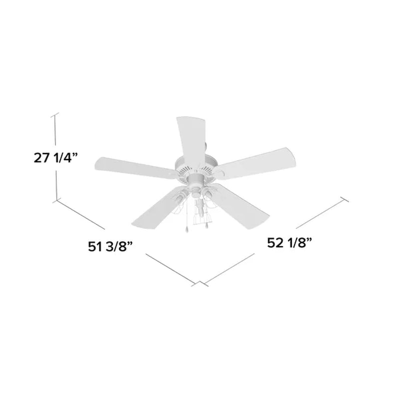 Socorro 52" Ceiling Fan with LED Light