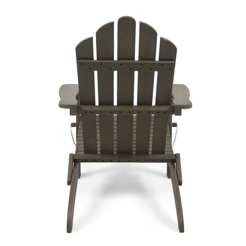 Mobley Solid Wood Folding Adirondack Chair