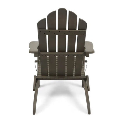 Mobley Solid Wood Folding Adirondack Chair