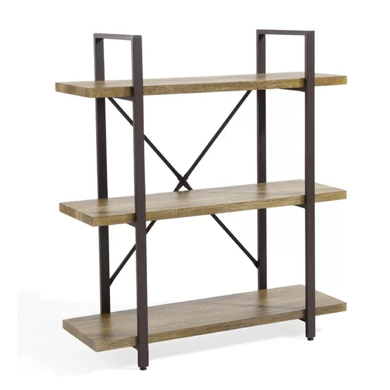 Cavallo 40'' H X 35.5'' W Iron Etagere Bookcase