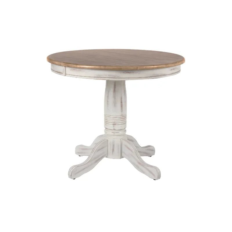 Bonas Solid Wood Pedestal Dining Table