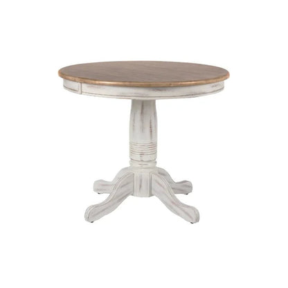 Bonas Solid Wood Pedestal Dining Table