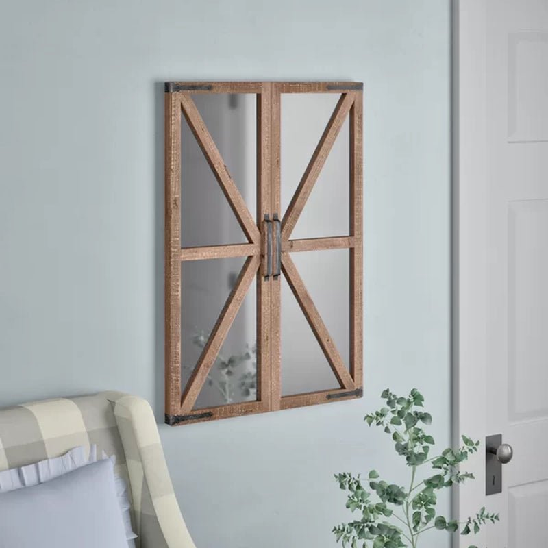 Verner Rectangle Wood Wall Mirror