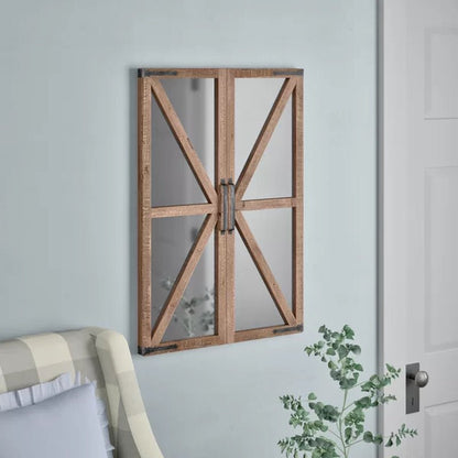 Verner Rectangle Wood Wall Mirror