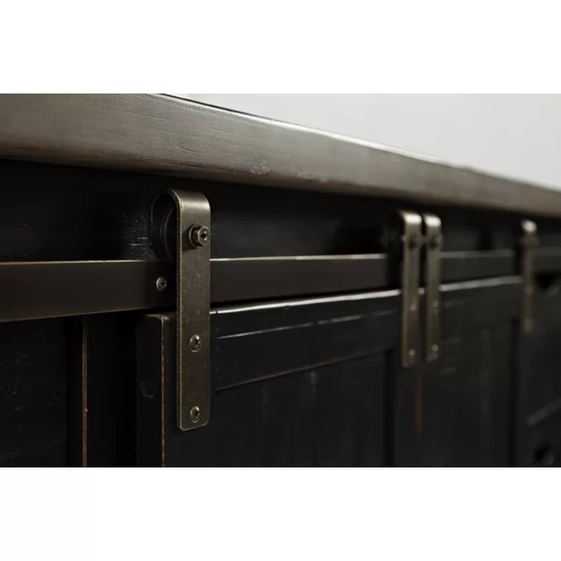 Westhoff 60'' Wide 6 Drawer Pine Solid Wood Credenza