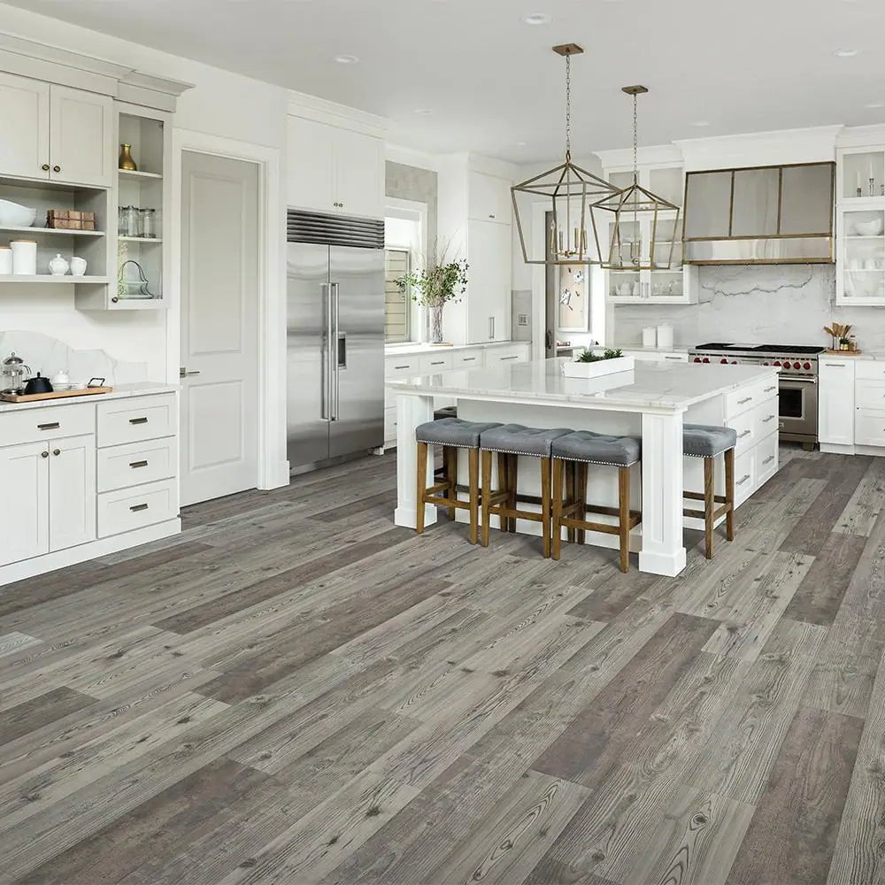 Outlast+ Grey Optimus Pine 12 Mm T X 7.5 In. W Waterproof Laminate Wood Flooring (19.6 Sqft/Case)