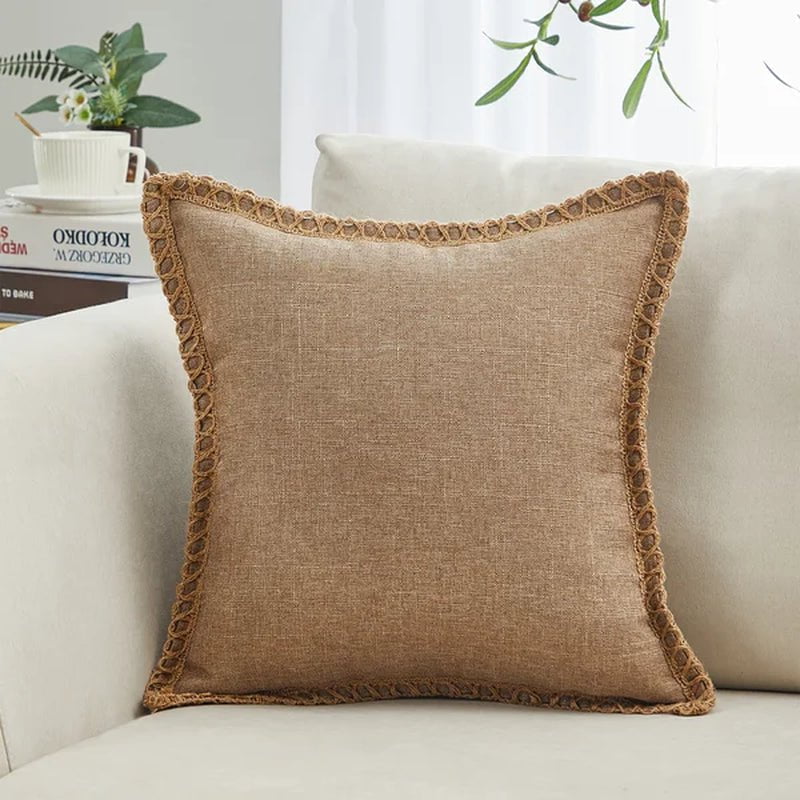 Darner Fringed Throw Pillow