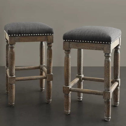 Lindell Nailhead Counter & Bar Stool