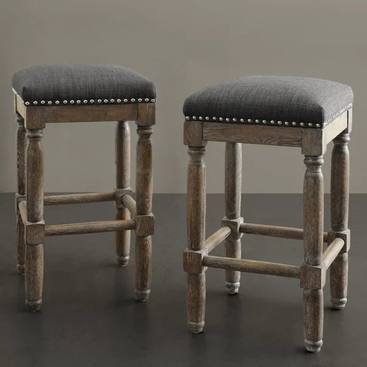 Lindell Nailhead Counter & Bar Stool