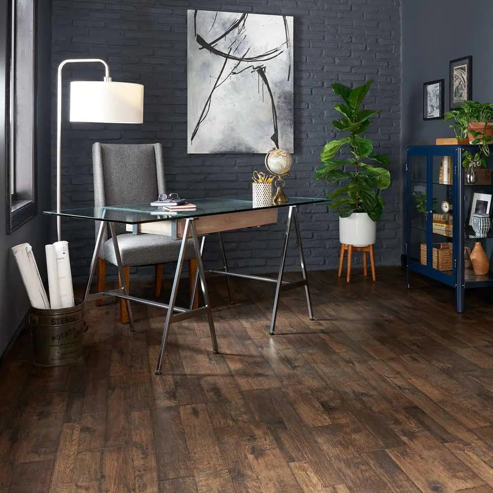 Outlast+ Somerton Auburn 12 Mm T X 7.5 In. W Waterproof Laminate Wood Flooring (549.6 Sqft/Pallet)