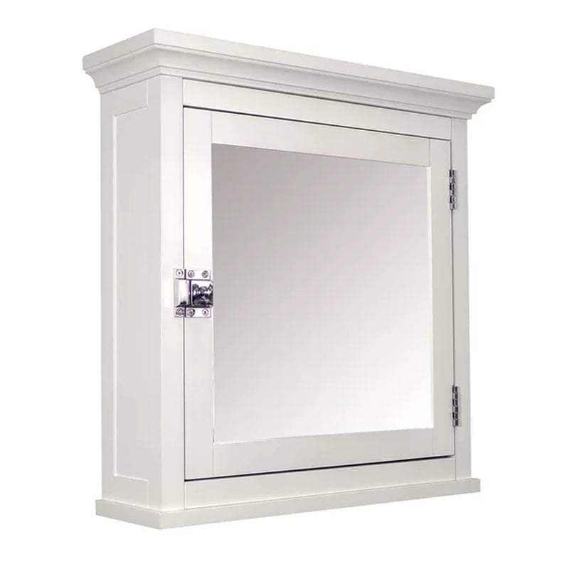 Bexley 18.75'' W 19'' H Surface Mount Framed Medicine Cabinet with Mirror Adjustable