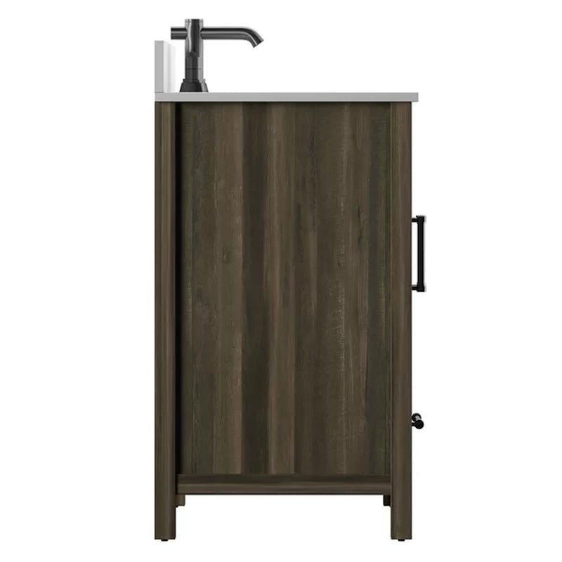 Brian 23.88'' Free-Standing Single Bathroom Vanity with Stone Vanity Top