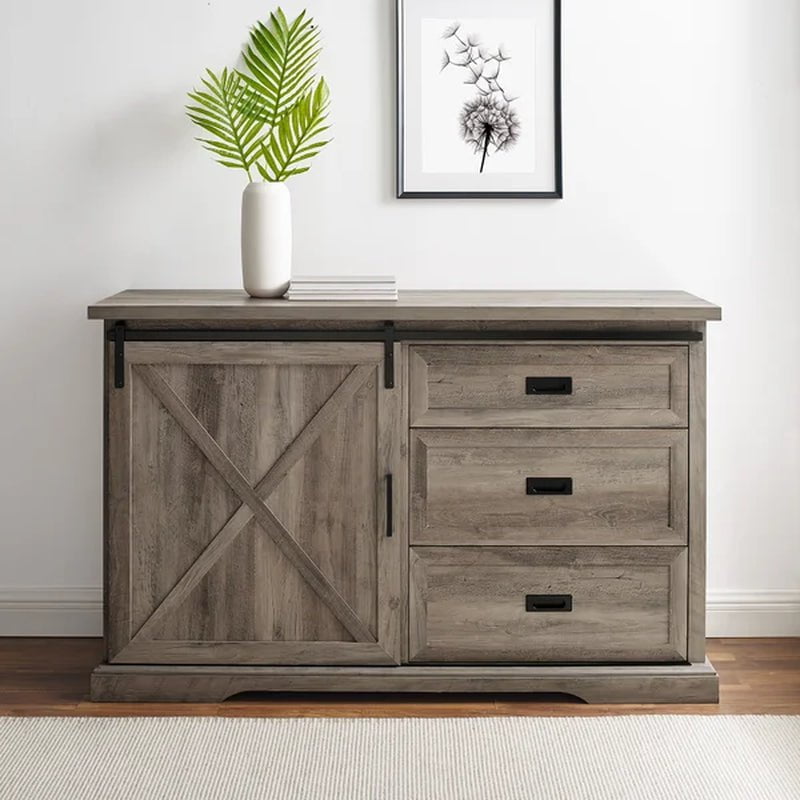 Ismay 56'' Wide 3 Drawer Sideboard