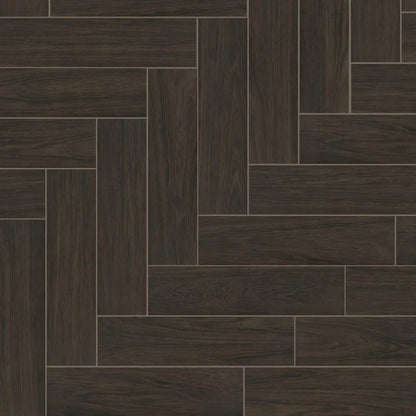 Burlington Walnut 6 In. X 24 In. Porcelain Floor and Wall Tile (14 Sq. Ft. / Case)