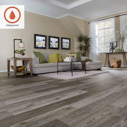Outlast+ Grey Optimus Pine 12 Mm T X 7.5 In. W Waterproof Laminate Wood Flooring (19.6 Sqft/Case)