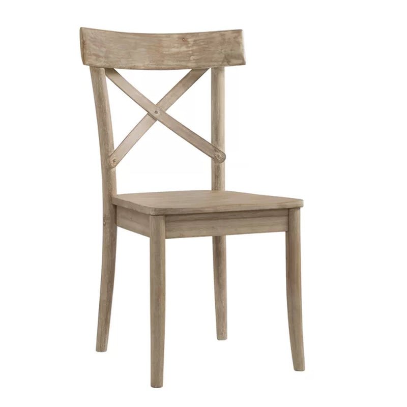 Eugley Cross Back Side Chair in Natural