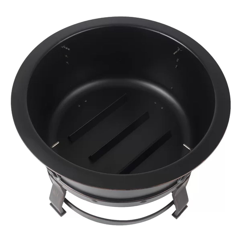 Trollinger 24.8'' H X 27.17'' W Steel Wood Burning Outdoor Fire Pit