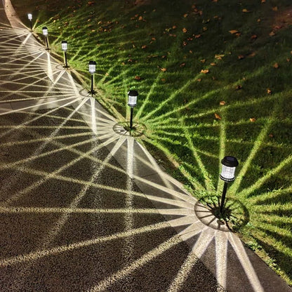 Solar Powered Integrated LED Garden Pathway Light Pack(Set of 6)