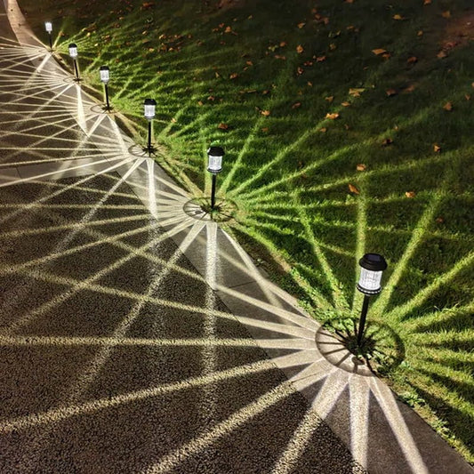 Solar Powered Integrated LED Garden Pathway Light Pack(Set of 6)