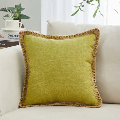 Darner Fringed Throw Pillow