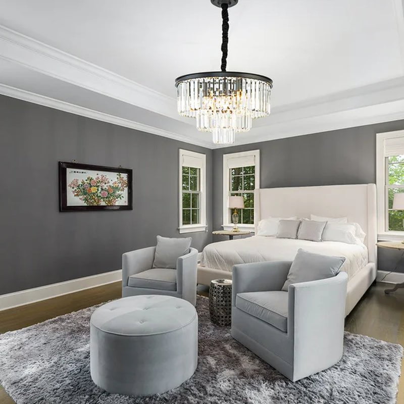 Geboe 6 - Light Dimmable Tiered Chandelier