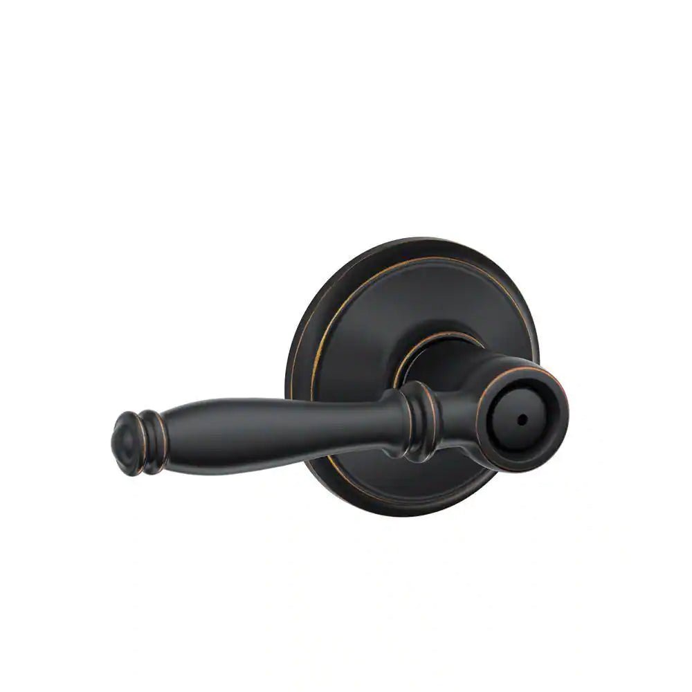 Birmingham Aged Bronze Privacy Bed/Bath Door Handle