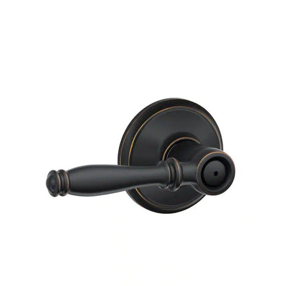 Birmingham Aged Bronze Privacy Bed/Bath Door Handle