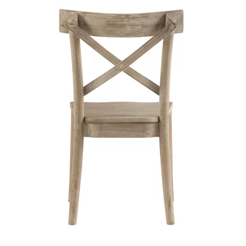 Eugley Cross Back Side Chair in Natural