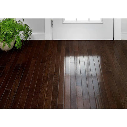 Plano Mocha Oak 3/4 In. T X 2.3 In. W Solid Hardwood Flooring (20 Sqft/Case)