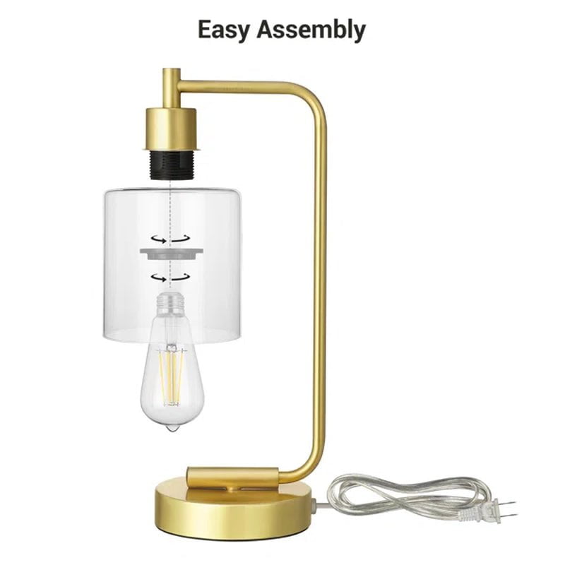 Cloutier Metal USB Table Lamp