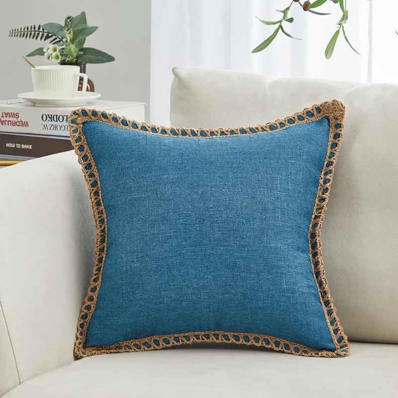 Darner Fringed Throw Pillow