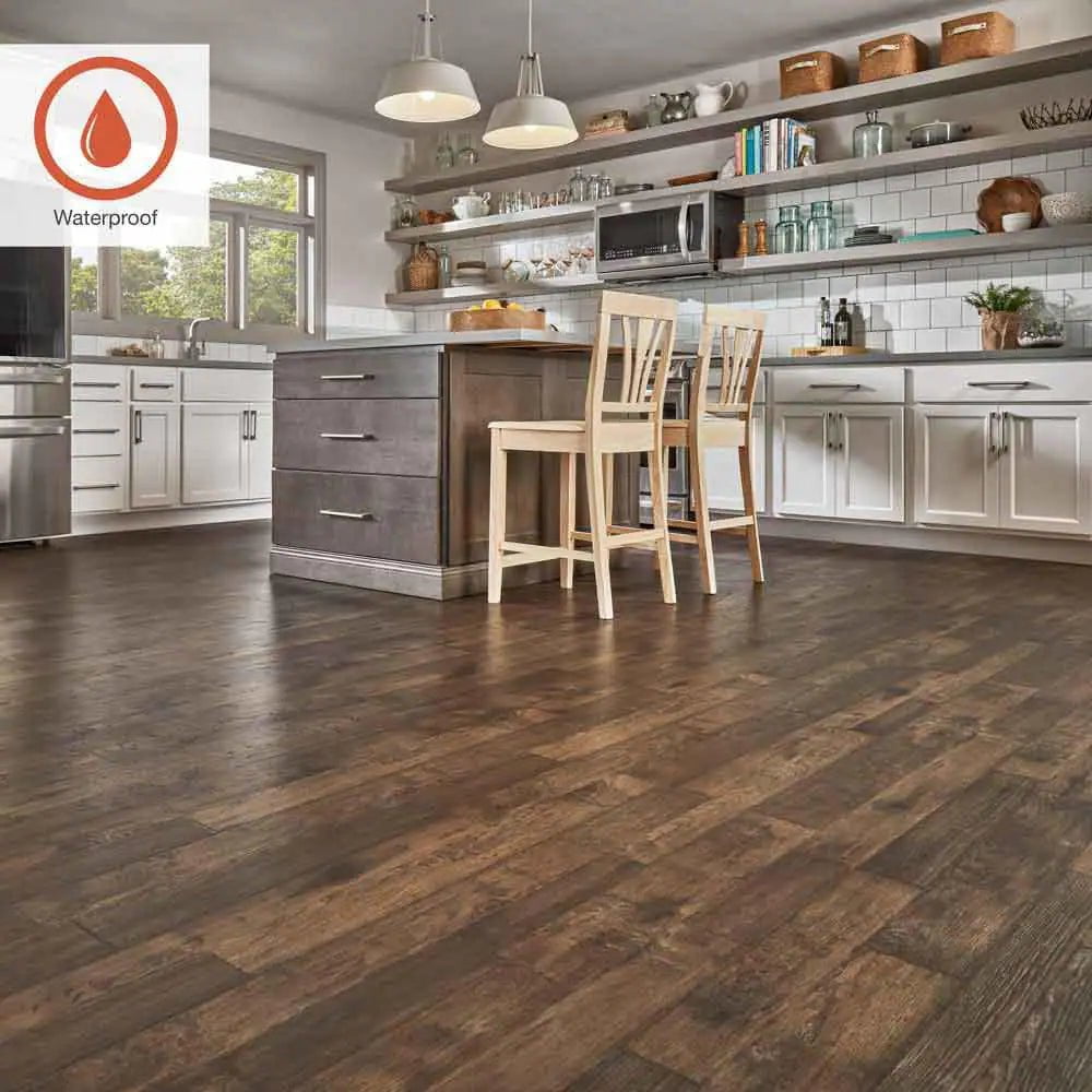 Outlast+ Somerton Auburn 12 Mm T X 7.5 In. W Waterproof Laminate Wood Flooring (549.6 Sqft/Pallet)