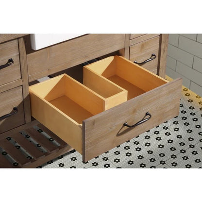 Giuliana 48'' Free-Standing Single Bathroom Vanity with Carrara Marble Vanity Top