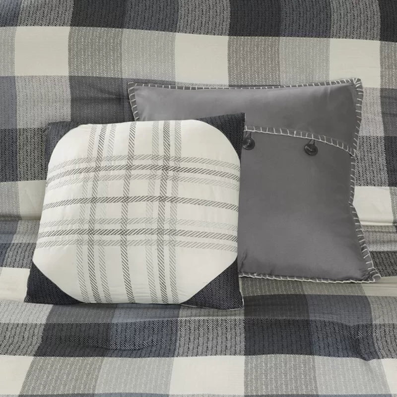 Schnitzer 7 Piece Herringbone Comforter Set